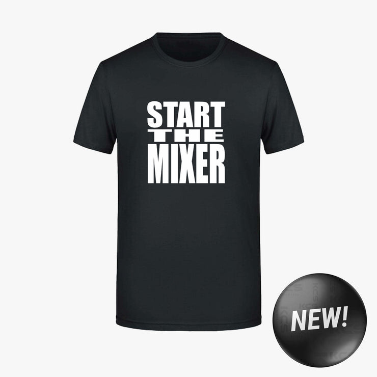 The 2 Johnnies Start The Mixer Tee Black