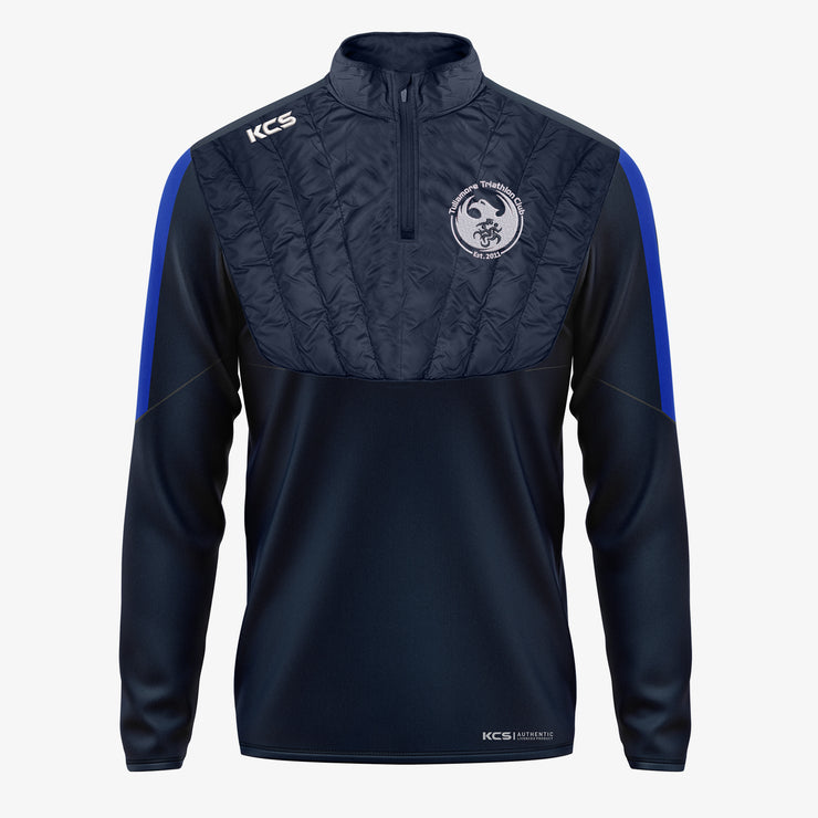 Tullamore Triathlon Club KCS Winterized Quarter Zip Top Navy/Royal
