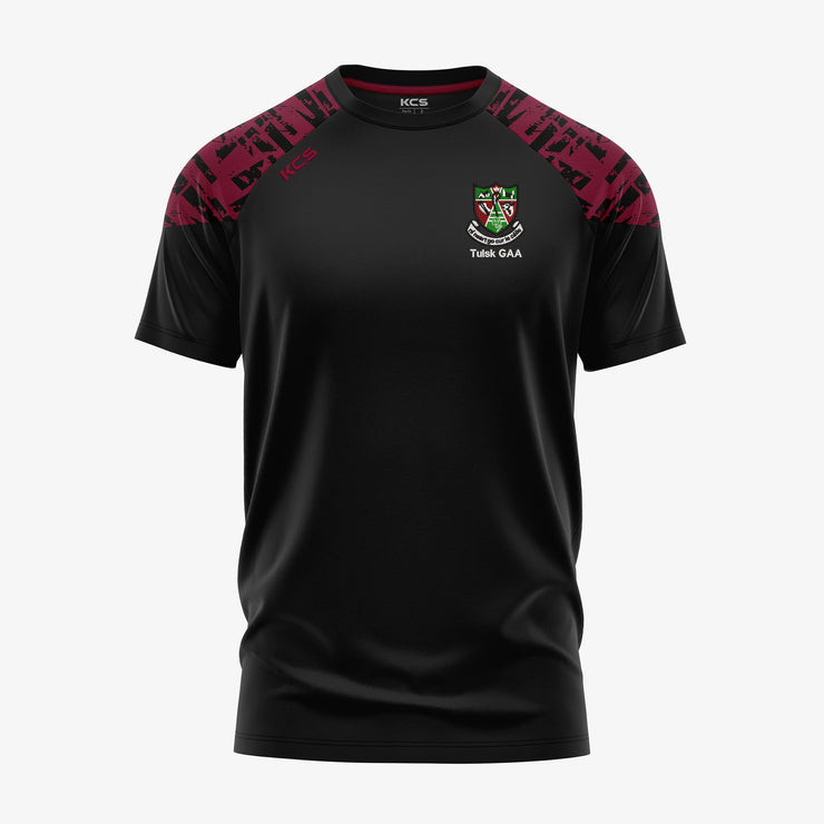 Tulsk GAA KCS Apollo Tee Black/Maroon