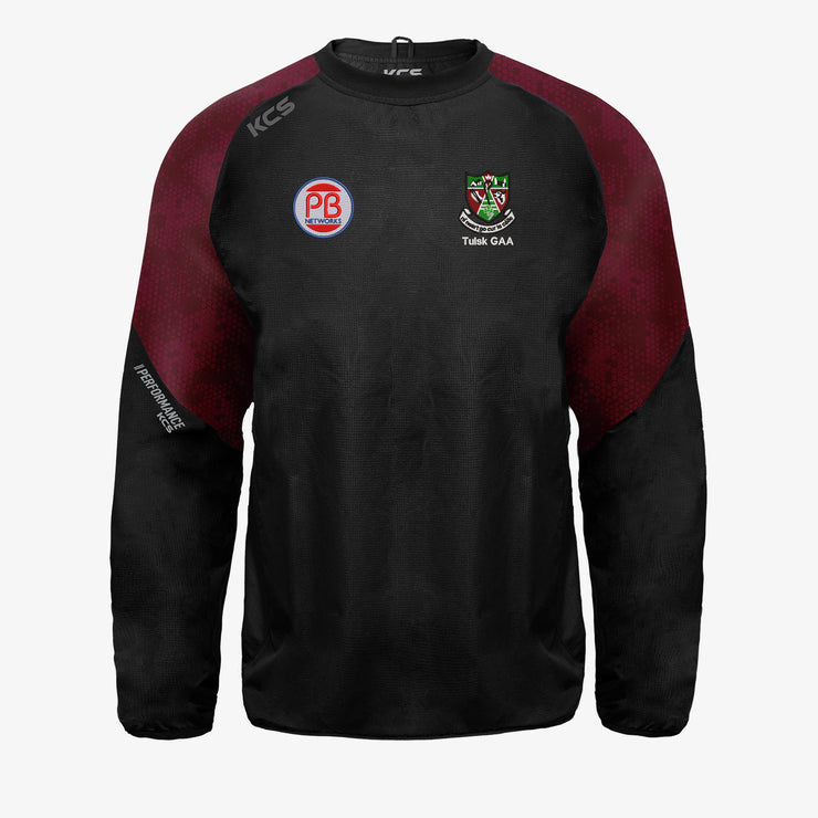 Tulsk GAA KCS Focus Windcheater Black/Maroon