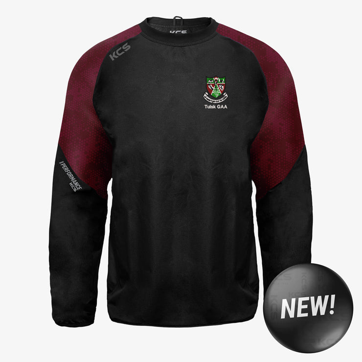 Tulsk GAA KCS Focus Windcheater Black/Maroon