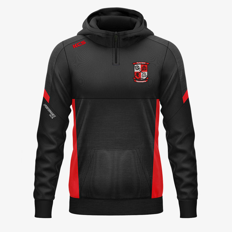 Turin Hurling Club KCS Helios Half Zip Hoodie Black/Red