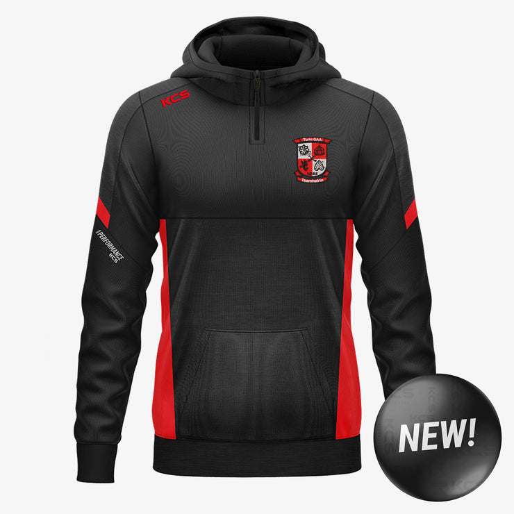 Turin Hurling Club KCS Helios Half Zip Hoodie Black/Red