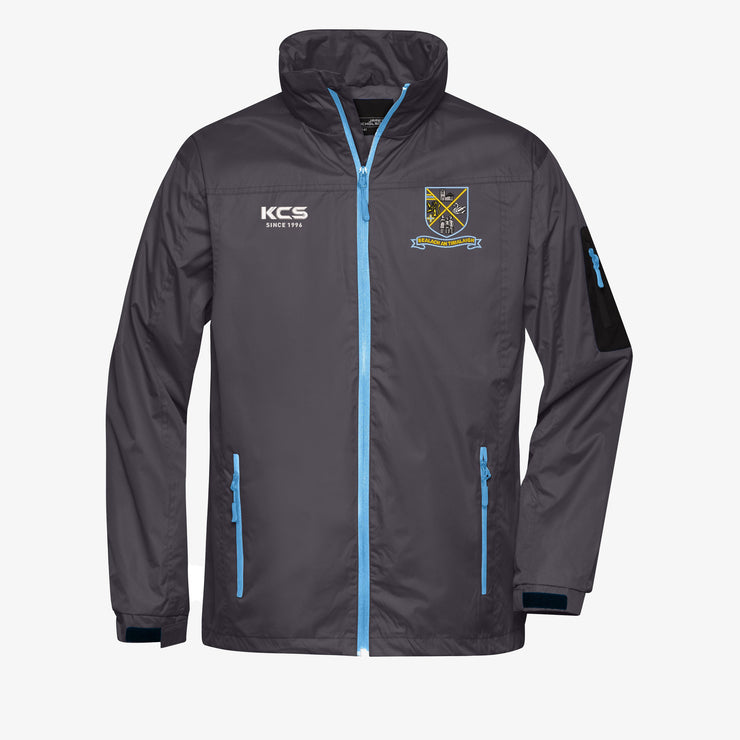 Tyrrellspass GAA KCS Sideline Jacket - Carbon/Sky Blue