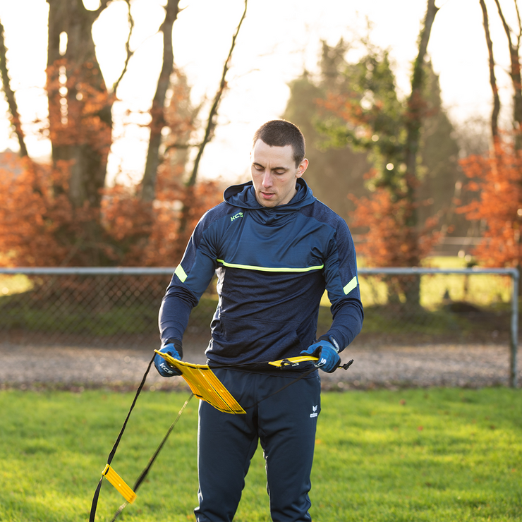 Listowel Emmets LGFA KCS Astro Hoodie- Black, Light Graphite & Fluorescent Lime