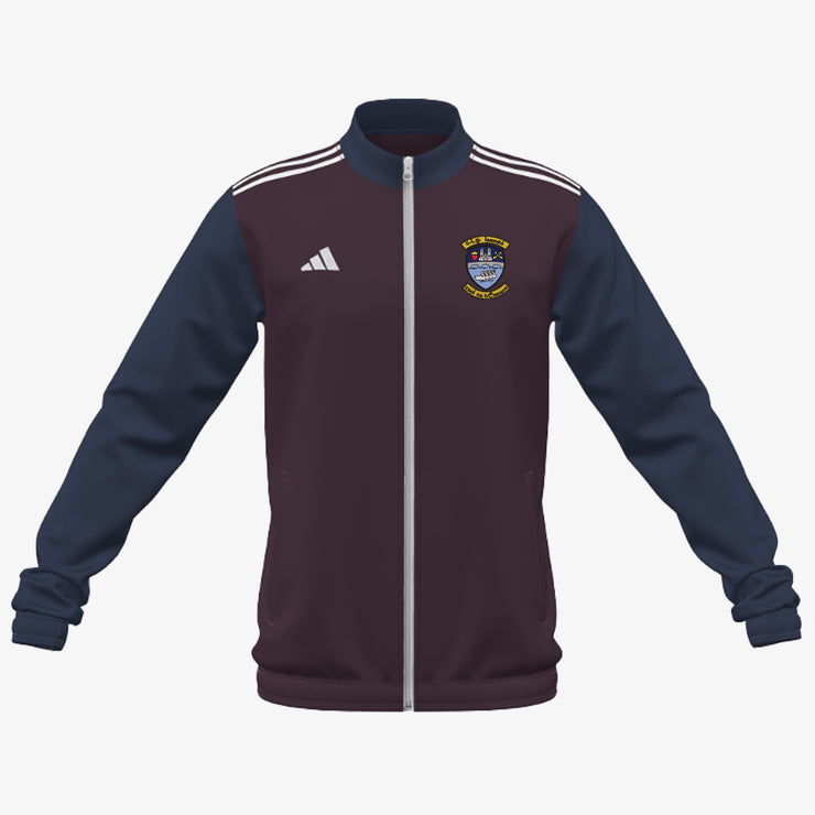 Westmeath Ladies Adidas Club Anthem Zip Navy/Maroon/White