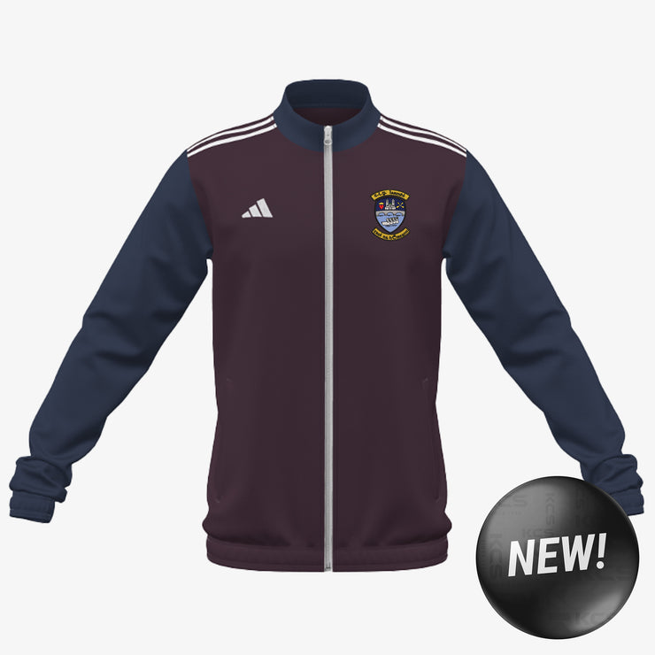 Westmeath Ladies Adidas Club Anthem Zip Navy/Maroon/White