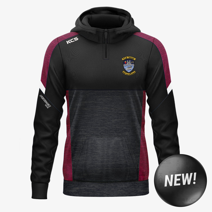 Westmeath Ladies KCS Helios Half Zip Hoodie Black/Maroon/White