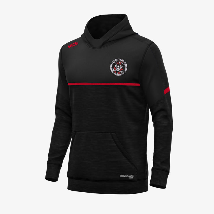 Streamstown Cycling Club KCS Astro V2 Hoodie Black-Black Melange-Solid Red