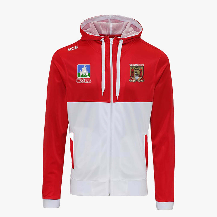 Cork Masters GAA KCS Retro Track Hoody - Arctic White & Red