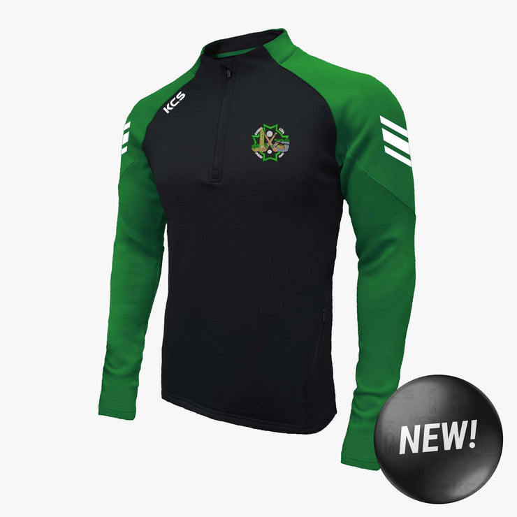 Ballyduff GAA KCS Soul Quarter Zip Top Black/Green