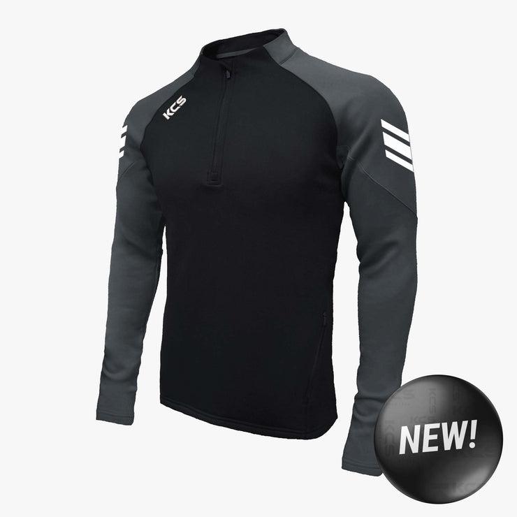 KCS Soul Quarter Zip Top Black/Graphite