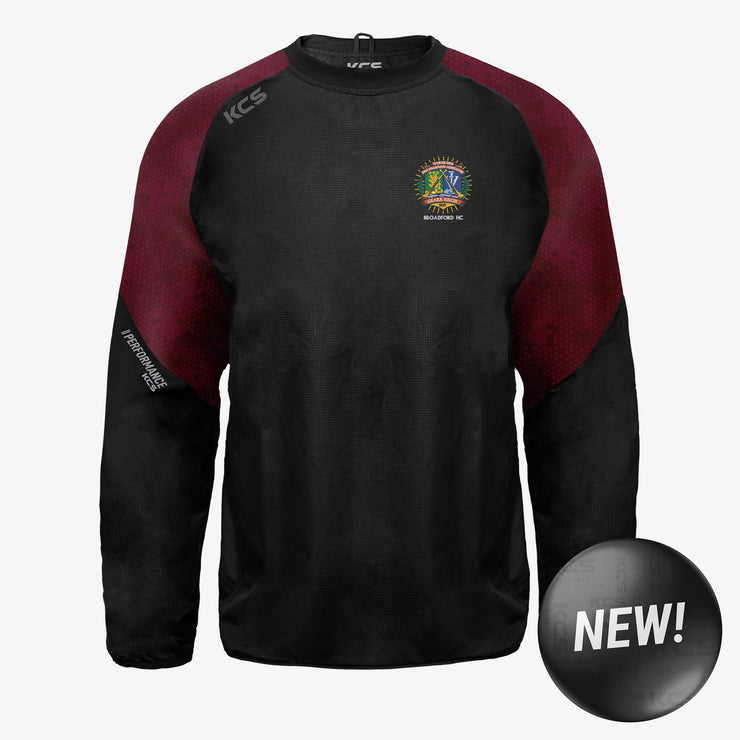 Broadford Hurling Club KCS Focus Windcheater Black/Maroon