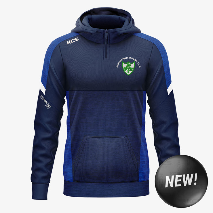 Brownstown Hurling Club KCS Helios Half Zip Hoodie Navy/Royal/White