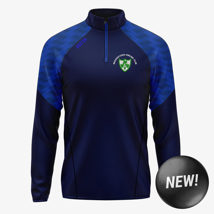 Brownstown Hurling Club KCS Luna Quarter Zip Top Navy/Royal