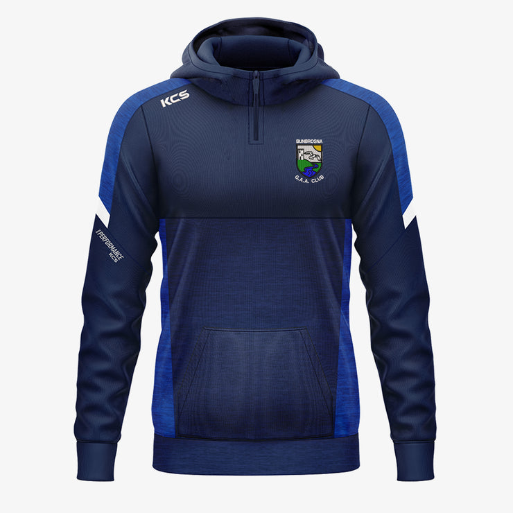 Bunbrosna GAA KCS Helios Half Zip Hoodie Navy/Royal/White