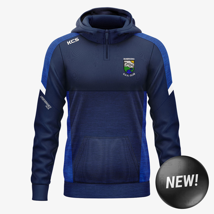 Bunbrosna GAA KCS Helios Half Zip Hoodie Navy/Royal/White