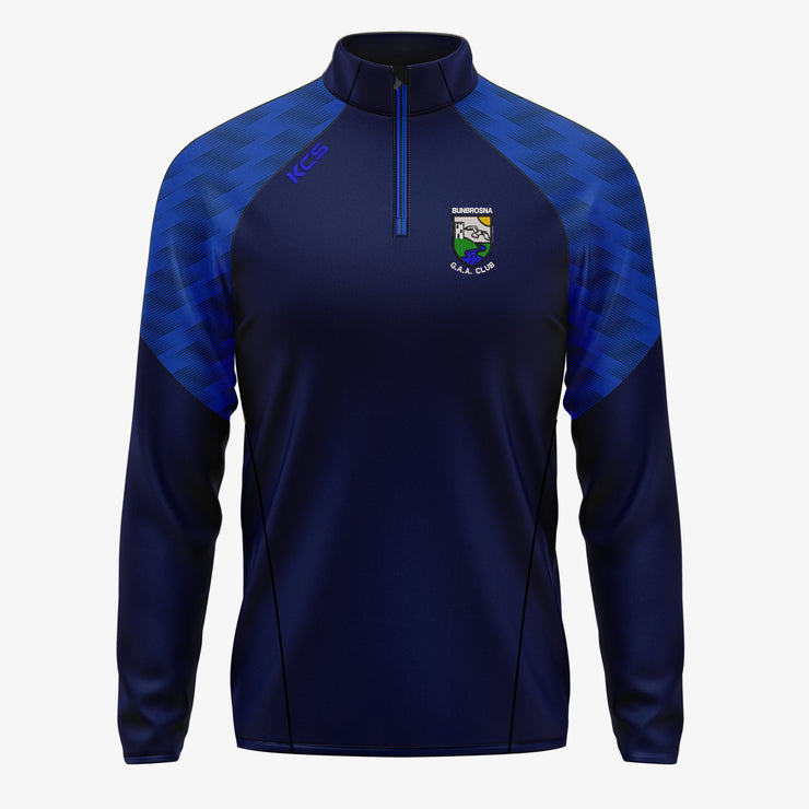 Bunbrosna GAA KCS Luna Quarter Zip Top Navy/Royal