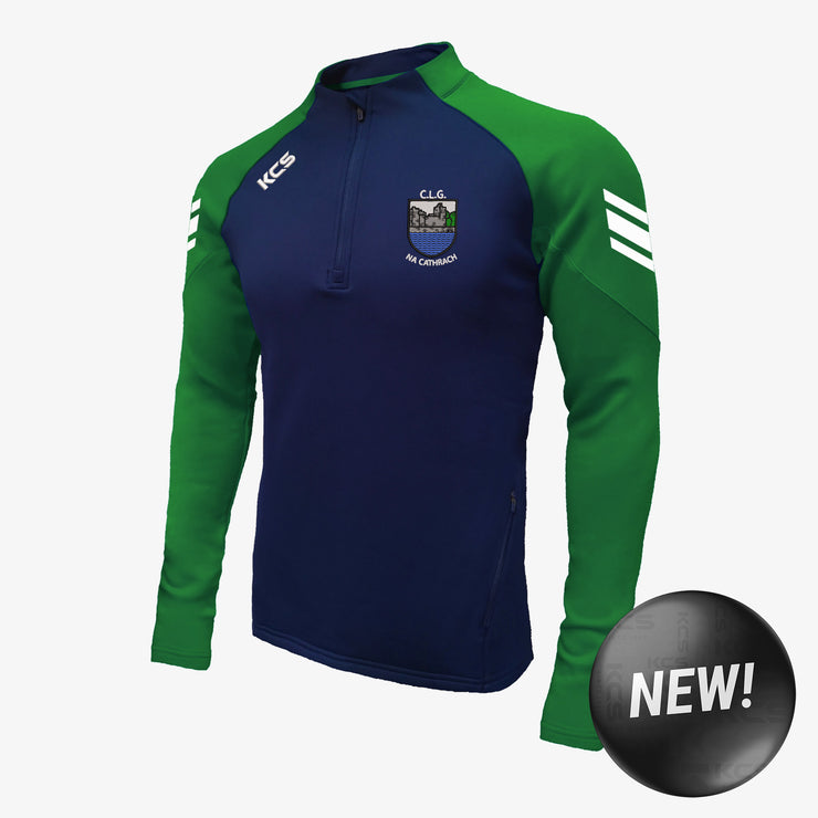 Cahir GAA KCS Soul Quarter Zip Top Navy/Green