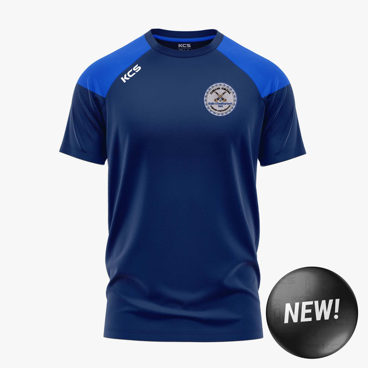 Carlow Town Hurling and Camogie Club KCS Verona Tee Navy/Royal Blue