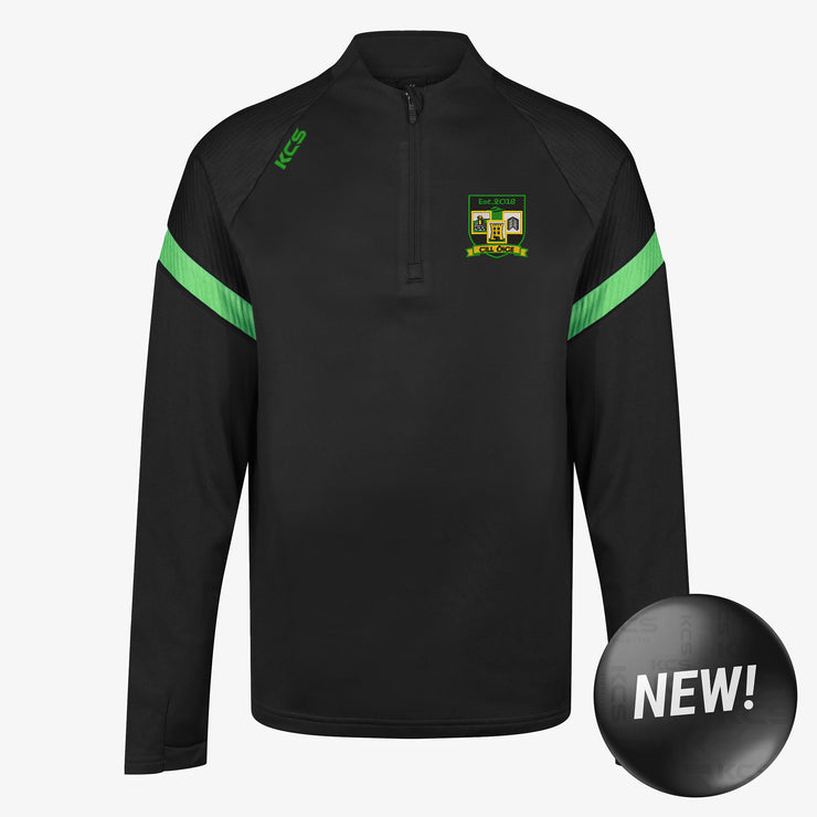 Cill Óige GAA KCS Kinova Quarter Zip Top Black/Green