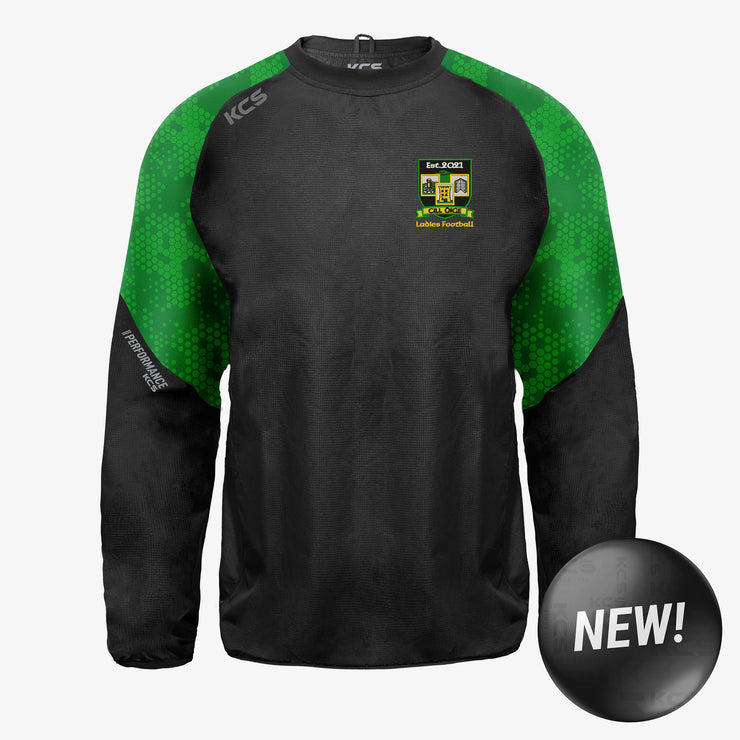 Cill Óige Ladies KCS Focus Windcheater Black/Green