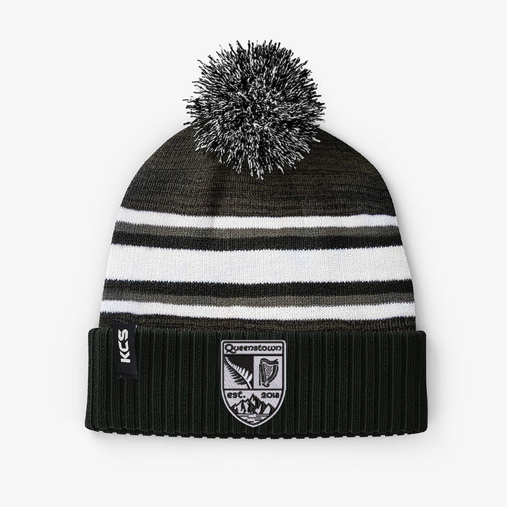 Queenstown Gaels KCS Stadium Beanie - Black / Grey / White