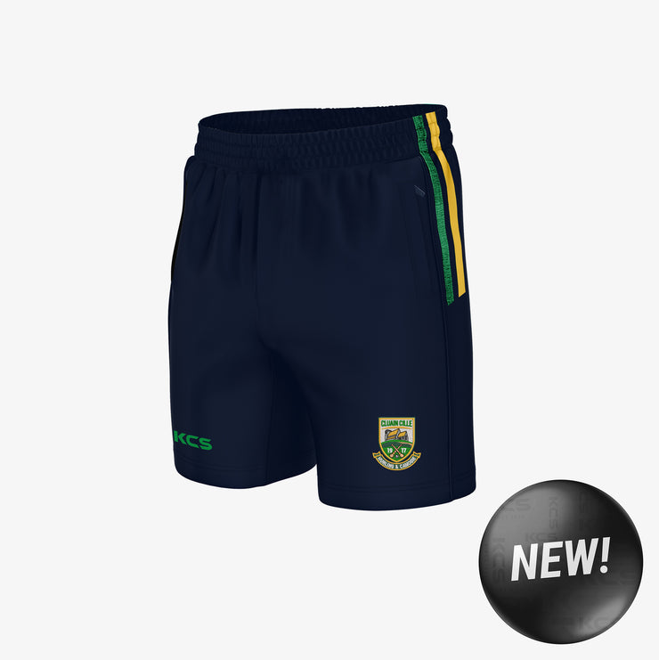 Clonkill Hurling Club KCS Shore Leisure Shorts Navy & Green,Gold