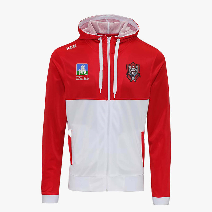 Cork Masters GAA KCS Retro Track Hoody - Arctic White & Red