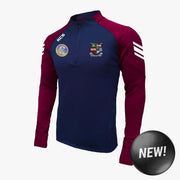 Delvin Camogie Club KCS Soul Quarter Zip Top Navy/Maroon