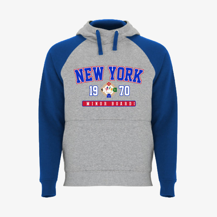 New York GAA Detroit Hoodie / Royal / Melange Grey