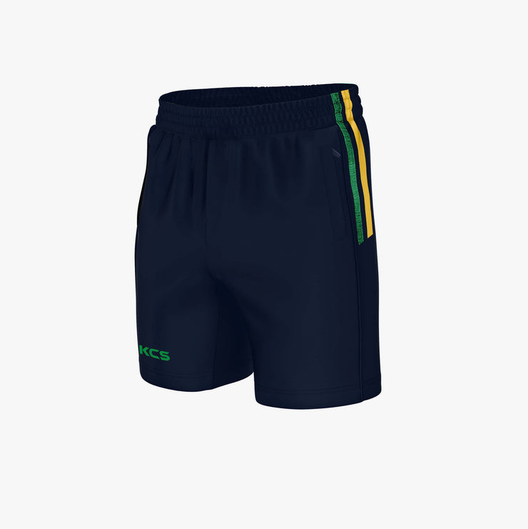 KCS Shore Leisure Shorts - Navy & Green,Gold