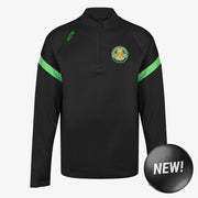 Ferbane Belmont GAA KCS Kinova Quarter Zip Top Black/Green