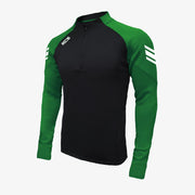 KCS Soul Quarter Zip Top Black/Green