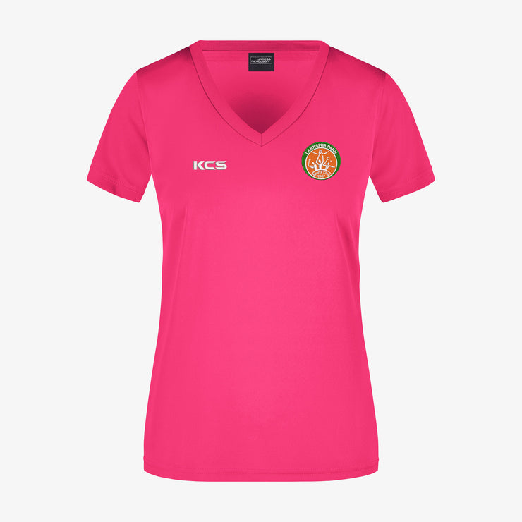 Larkspur Park Sports Club - Cashel Ladies Vneck Tshirt Pink