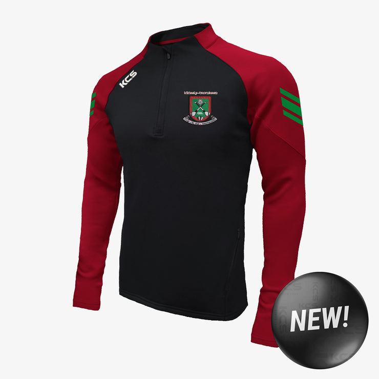 Kilteely Dromkeen GAA KCS Soul Quarter Zip Top Black/Red