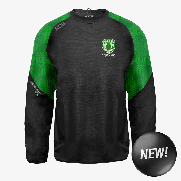 Killoe Ladies Football Club KCS Focus Windcheater Black/Green