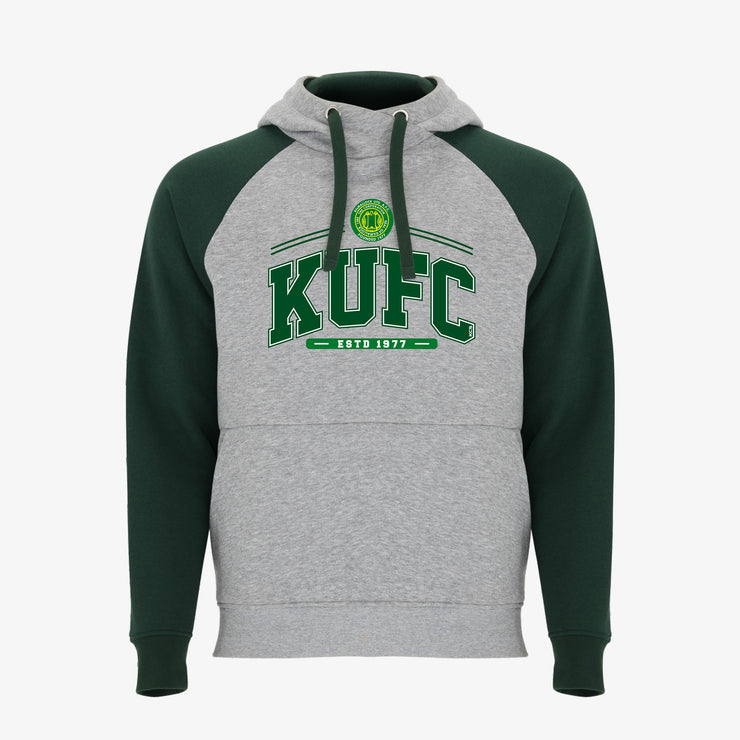 Kilmallock United AFC Detroit Hoodie / Green / Melange Grey