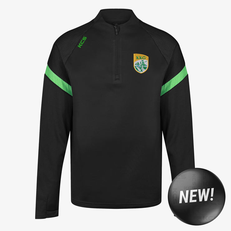 Kingdom Kerry Gaels KCS Kinova Quarter Zip Top Black/Green