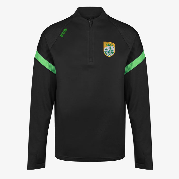 Kingdom Kerry Gaels KCS Kinova Quarter Zip Top Black/Green