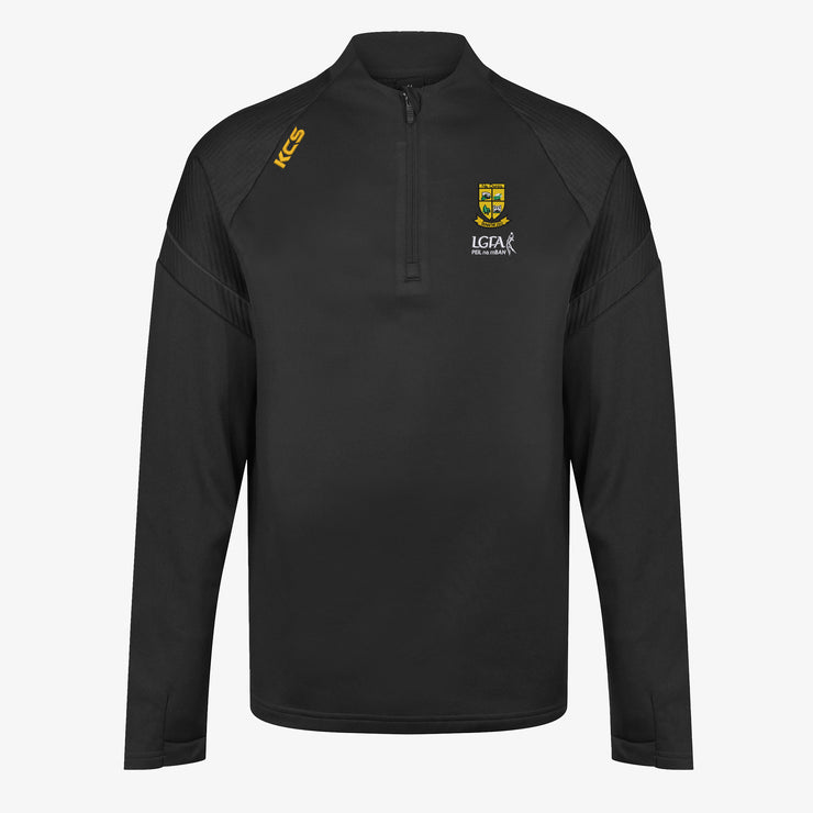 The Downs Ladies KCS Kinova Quarter Zip Top Black/Black