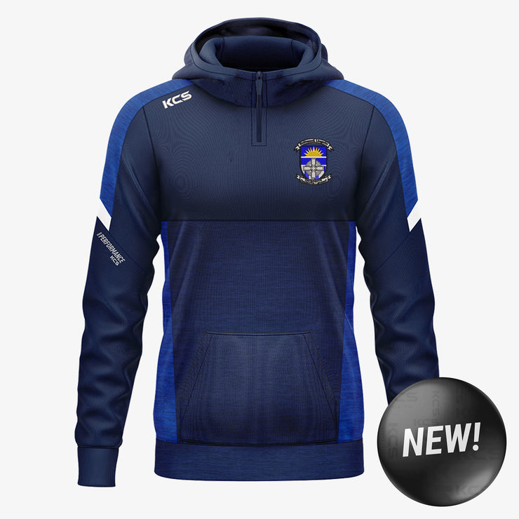 Legan Sarsfields Longford KCS Helios Half Zip Hoodie Navy/Royal/White
