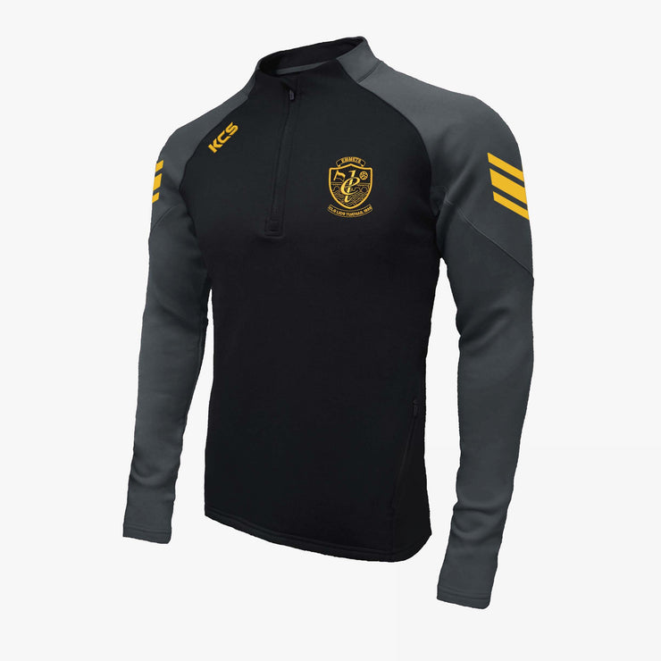 Listowel Emmets KCS Soul Quarter Zip Top Black/Graphite ADULTS