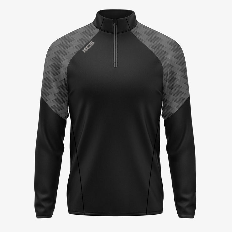 KCS Luna Quarter Zip Top Black/Graphite