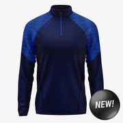 KCS Luna Quarter Zip Top Navy/Royal
