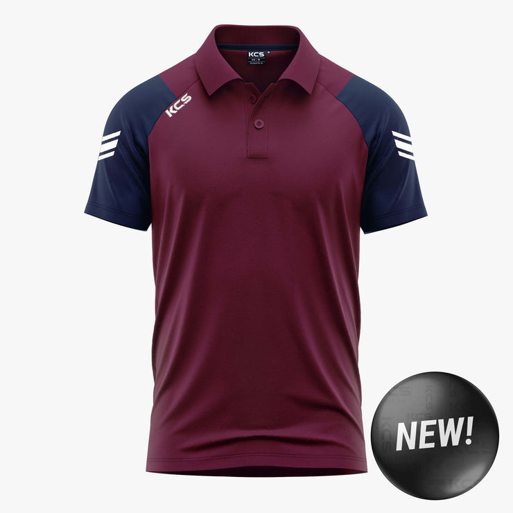 KCS Soul Polo Shirt Maroon/Navy