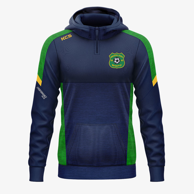Mucklagh FC KCS Helios Half Zip Hoodie Navy/Green/Gold