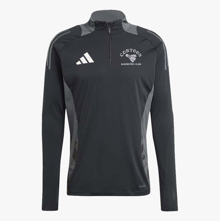 Cortoon Badminton Club Adidas 24 Tiro Competition Half Zip Black