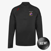 Mullingar Town AFC KCS Kinova Quarter Zip Top Black/Black