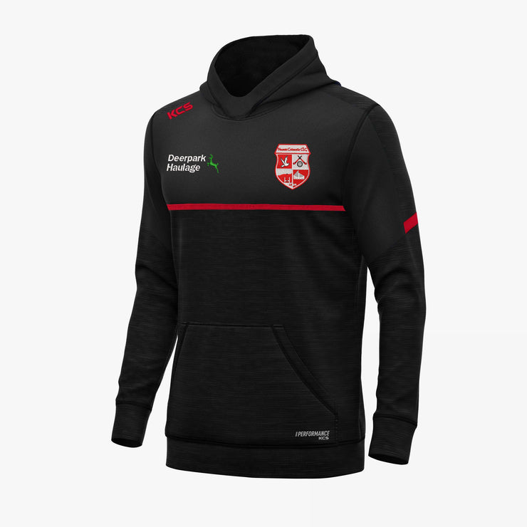 Naomh Colmcille Donegal KCS Astro V2 Hoodie Black-Black Melange-Solid Red